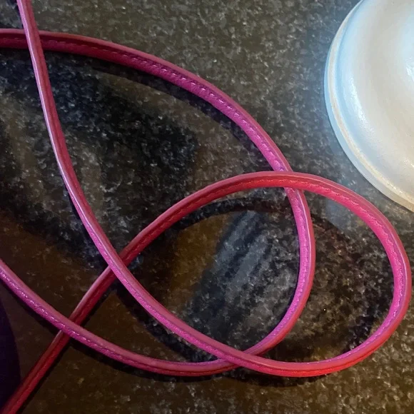 FOSSIL Monica Leather Pink Mini Convertible Crossbody Bag - Picture 12 of 14